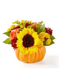 Golden Gourd Pumpkin Bouquet -A local Pittsburgh florist for flowers in Pittsburgh. PA