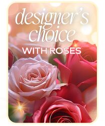 Designer's Choice with Roses in Glass Vase -A local Pittsburgh florist for flowers in Pittsburgh. PA Designer's Choice with Roses in Glass Vase -A local Pittsburgh florist for flowers in Pittsburgh. PA