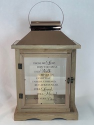 Walk Beside Us XL Lantern (Brown) -A local Pittsburgh florist for flowers in Pittsburgh. PA
