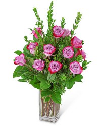 Vibrant Lavender Roses (12) -A local Pittsburgh florist for flowers in Pittsburgh. PA
