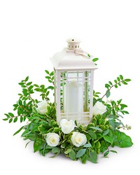 Classic White Rose Lantern -A local Pittsburgh florist for flowers in Pittsburgh. PA