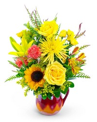 Sun-Kissed Keepsake Pitcher -A local Pittsburgh florist for flowers in Pittsburgh. PA