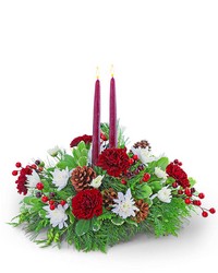 Cranberry Christmas Centerpiece -A local Pittsburgh florist for flowers in Pittsburgh. PA