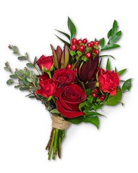 Crimson Hand-tied Bouquet -A local Pittsburgh florist for flowers in Pittsburgh. PA
