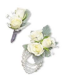 Virtue Corsage and Boutonniere Set -A local Pittsburgh florist for flowers in Pittsburgh. PA