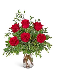 Half Dozen Red Roses -A local Pittsburgh florist for flowers in Pittsburgh. PA