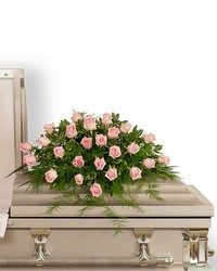 Pink Tranquility Casket Spray -A local Pittsburgh florist for flowers in Pittsburgh. PA