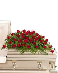 36 Red Roses Casket Spray -A local Pittsburgh florist for flowers in Pittsburgh. PA