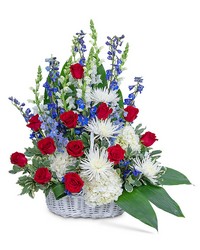 Freedom Tribute Basket -A local Pittsburgh florist for flowers in Pittsburgh. PA