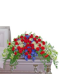 Valiant Honor Casket Spray -A local Pittsburgh florist for flowers in Pittsburgh. PA