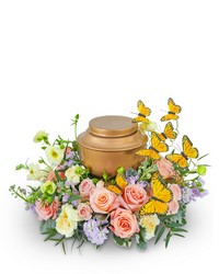 Wind Beneath My Wings Urn Surround -A local Pittsburgh florist for flowers in Pittsburgh. PA