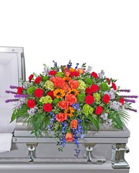 Treasured Memories Casket Spray -A local Pittsburgh florist for flowers in Pittsburgh. PA