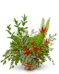 Verdant Farewell Urn -A local Pittsburgh florist for flowers in Pittsburgh. PA