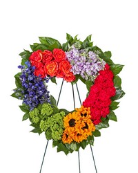 Treasured Memories Patchwork Heart -A local Pittsburgh florist for flowers in Pittsburgh. PA