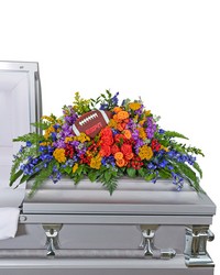 Tears in Heaven Personalized Casket Spray -A local Pittsburgh florist for flowers in Pittsburgh. PA