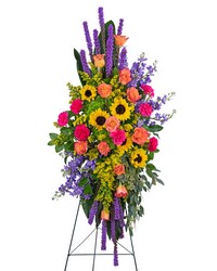 Treasured Memories Standing Spray -A local Pittsburgh florist for flowers in Pittsburgh. PA