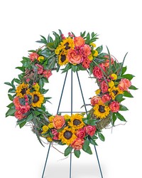 Sunset Reflections Wreath -A local Pittsburgh florist for flowers in Pittsburgh. PA