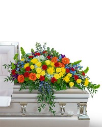Vibrant Life Casket Spray -A local Pittsburgh florist for flowers in Pittsburgh. PA