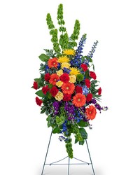 Vibrant Life Standing Spray -A local Pittsburgh florist for flowers in Pittsburgh. PA