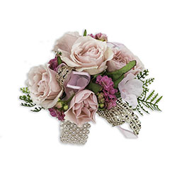 Pink Blush Wrist Corsage -A local Pittsburgh florist for flowers in Pittsburgh. PA