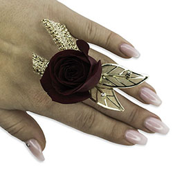 Ruby Metallic Floral Ring -A local Pittsburgh florist for flowers in Pittsburgh. PA